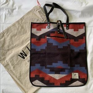 Will Leather Goods Wool Tote